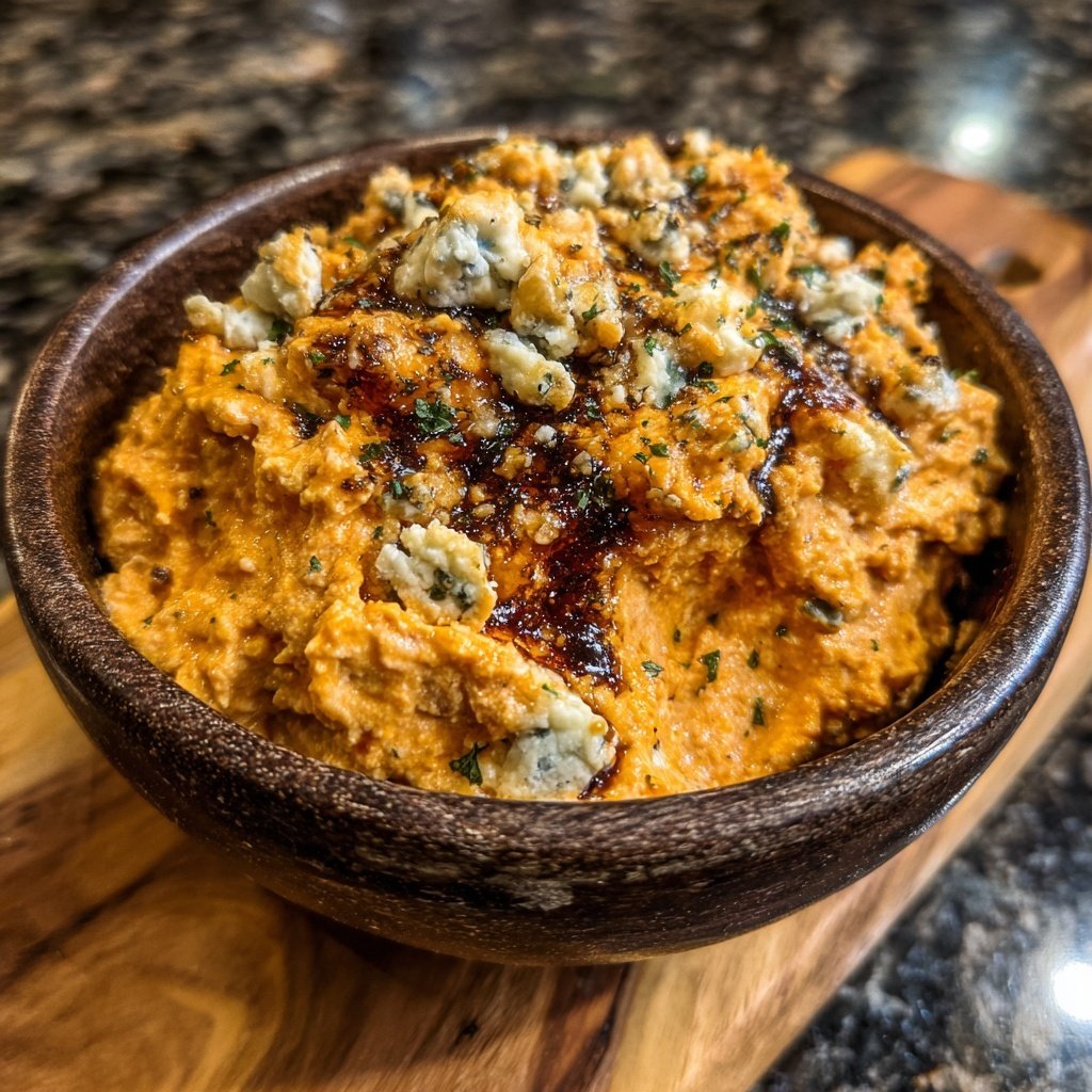 Buffalo Cauliflower Blue Cheese Dip