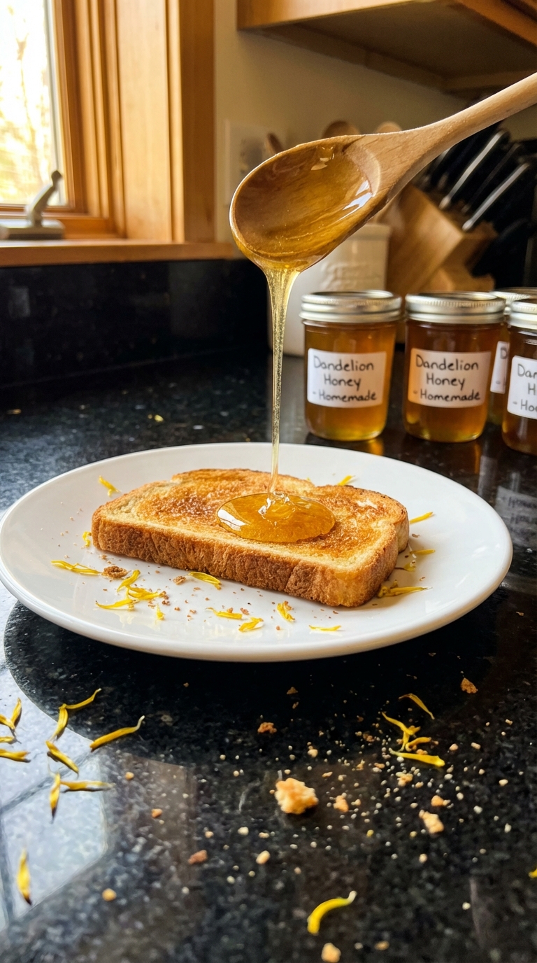 Sweet Dandelion Honey Drizzle