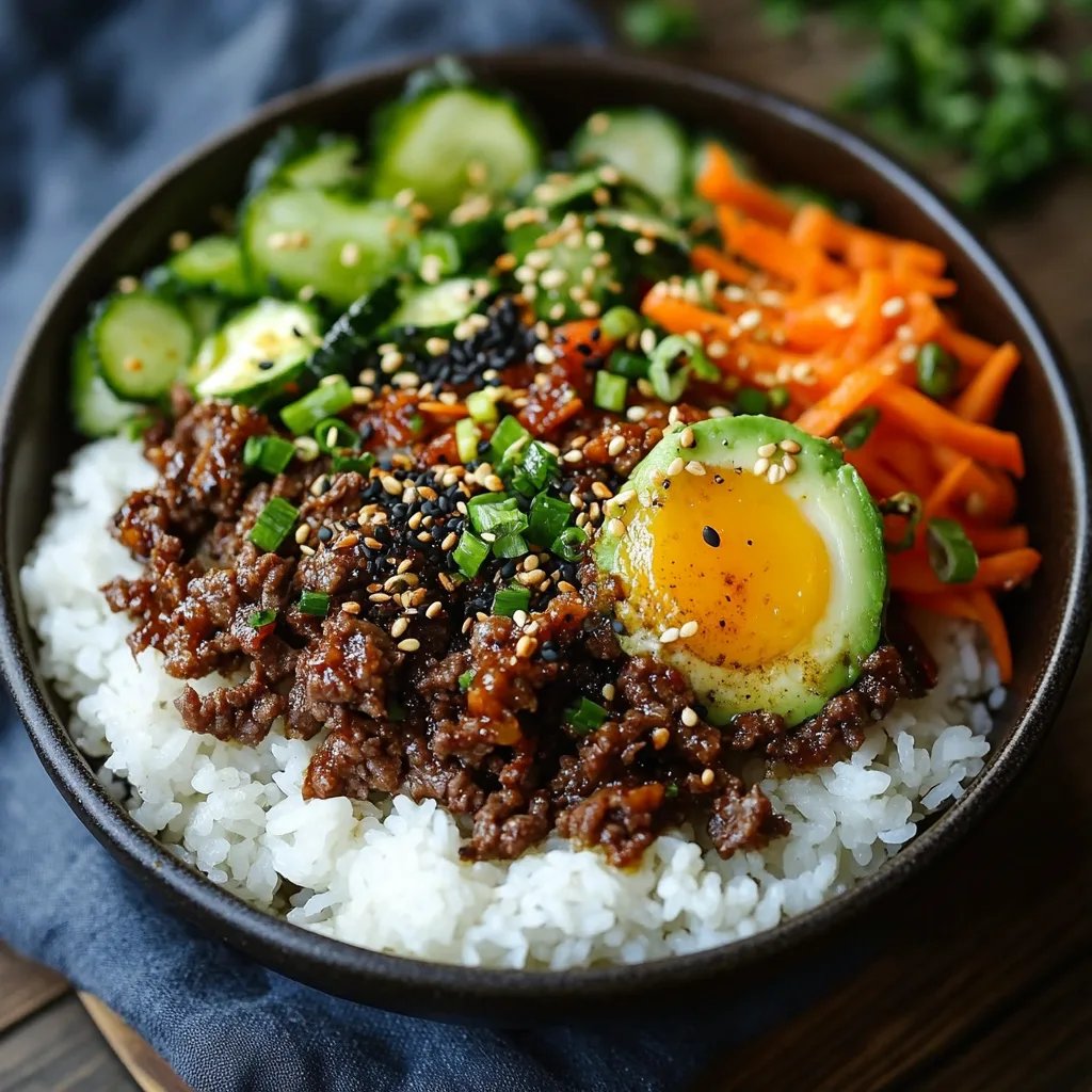 Quick & Easy Korean Ground Beef Bowl