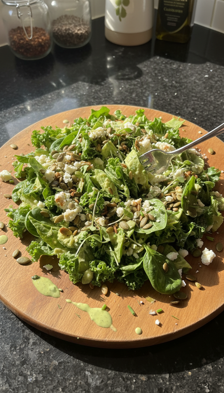 High Protein Green Goddess Salad