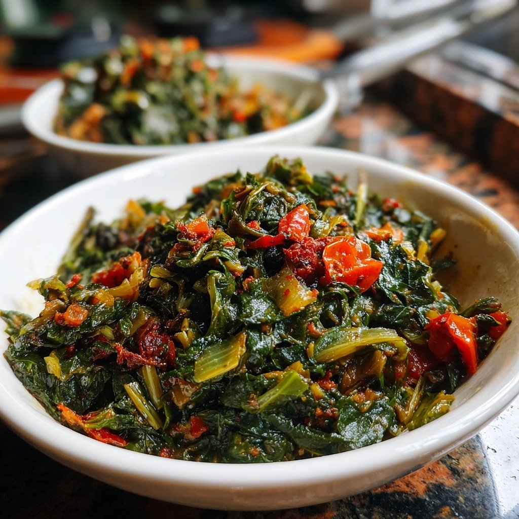 Authentic Jamaican Callaloo Dish