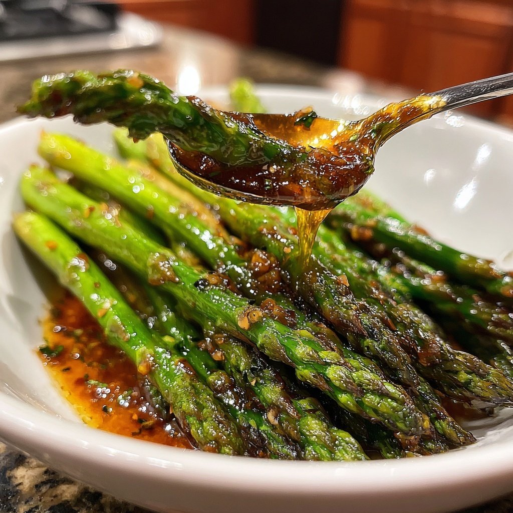 Honey Dijon Glazed Asparagus