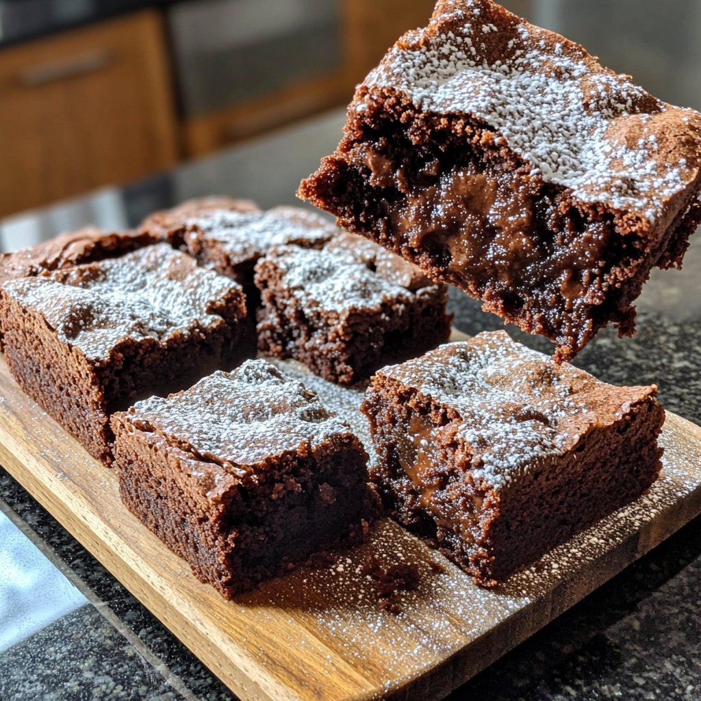 Christmas Brownies with Gingerbread Spices