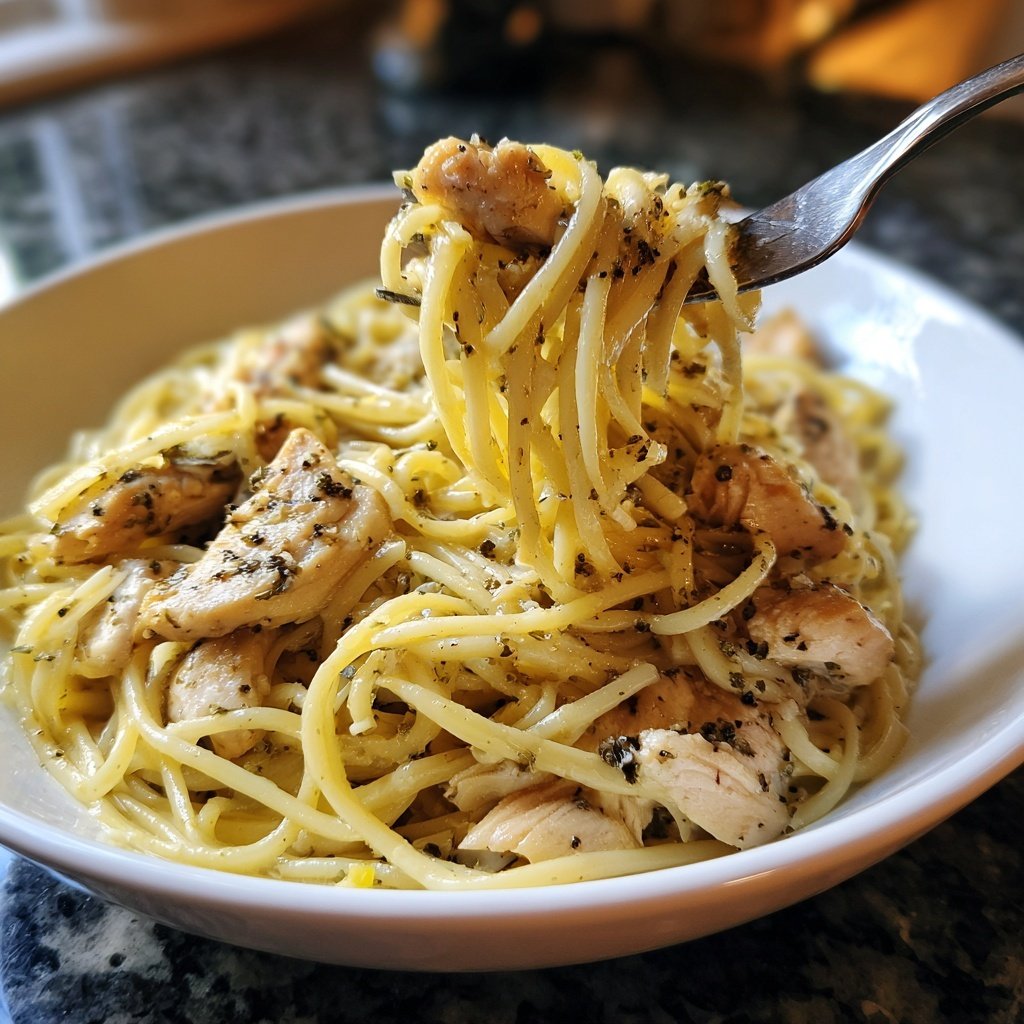 Lemon Pepper Chicken Noodles