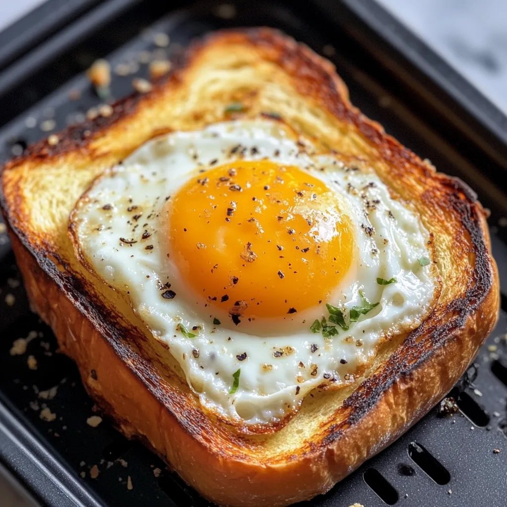 Air Fryer Egg and Cheese Toast