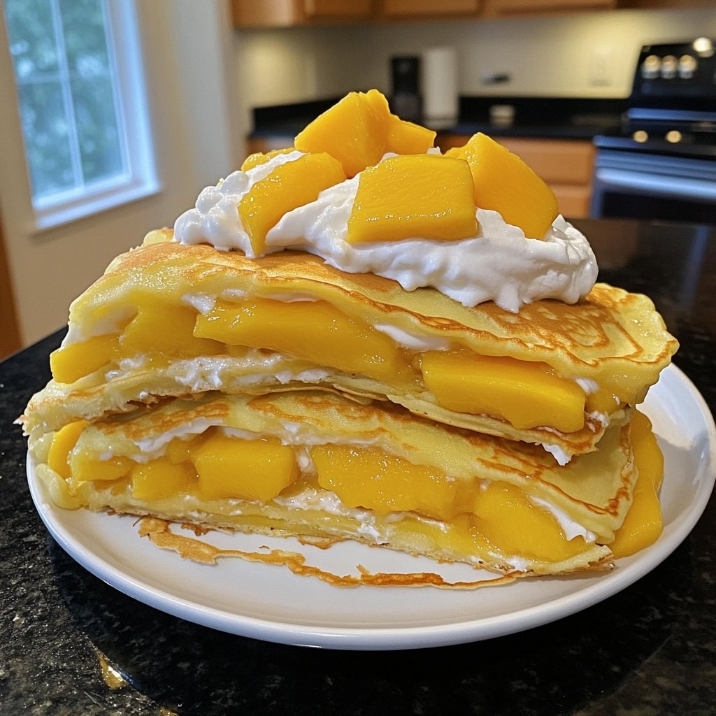 Hong Kong-Style Mango Pancakes