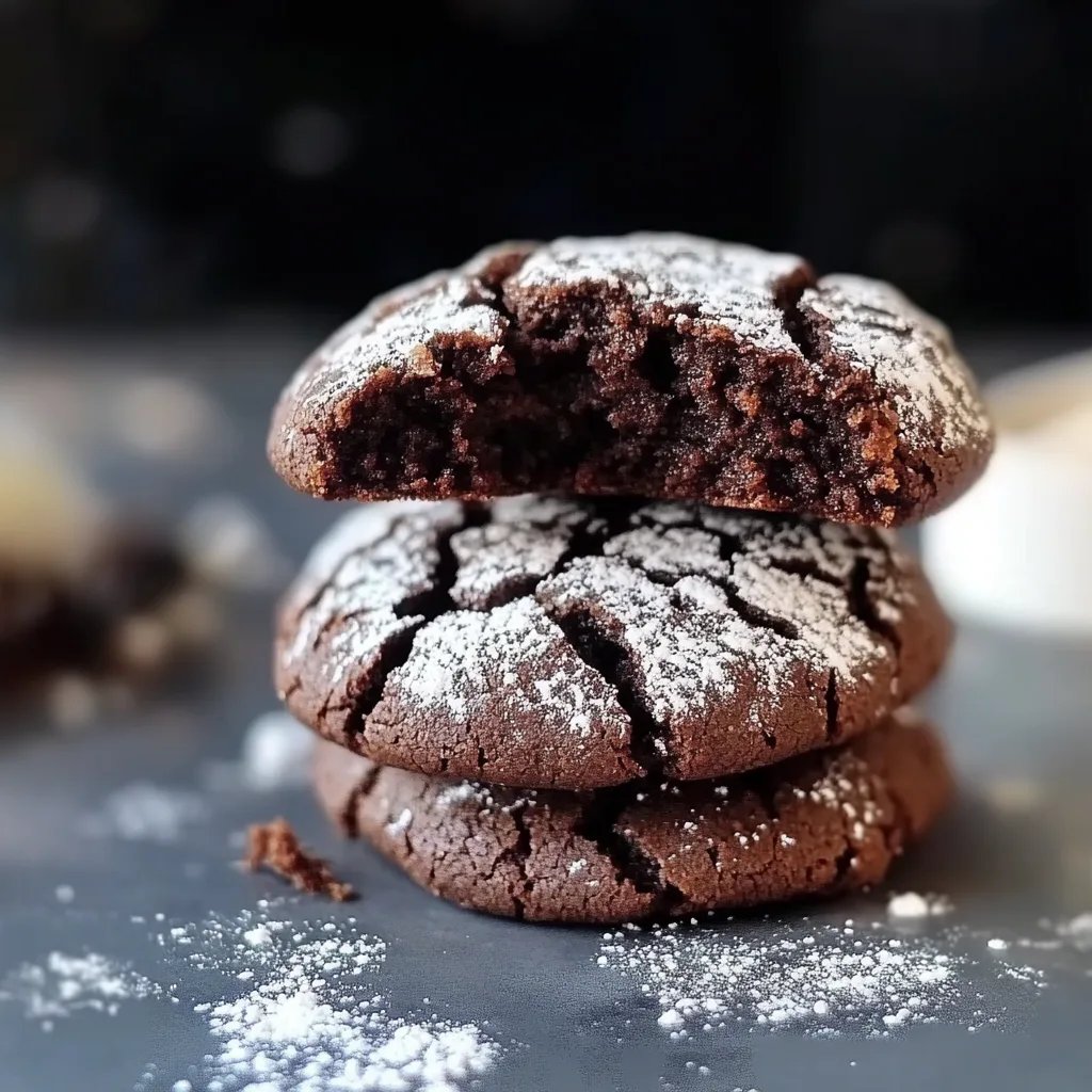 Chocolate Crinkle Cookies
