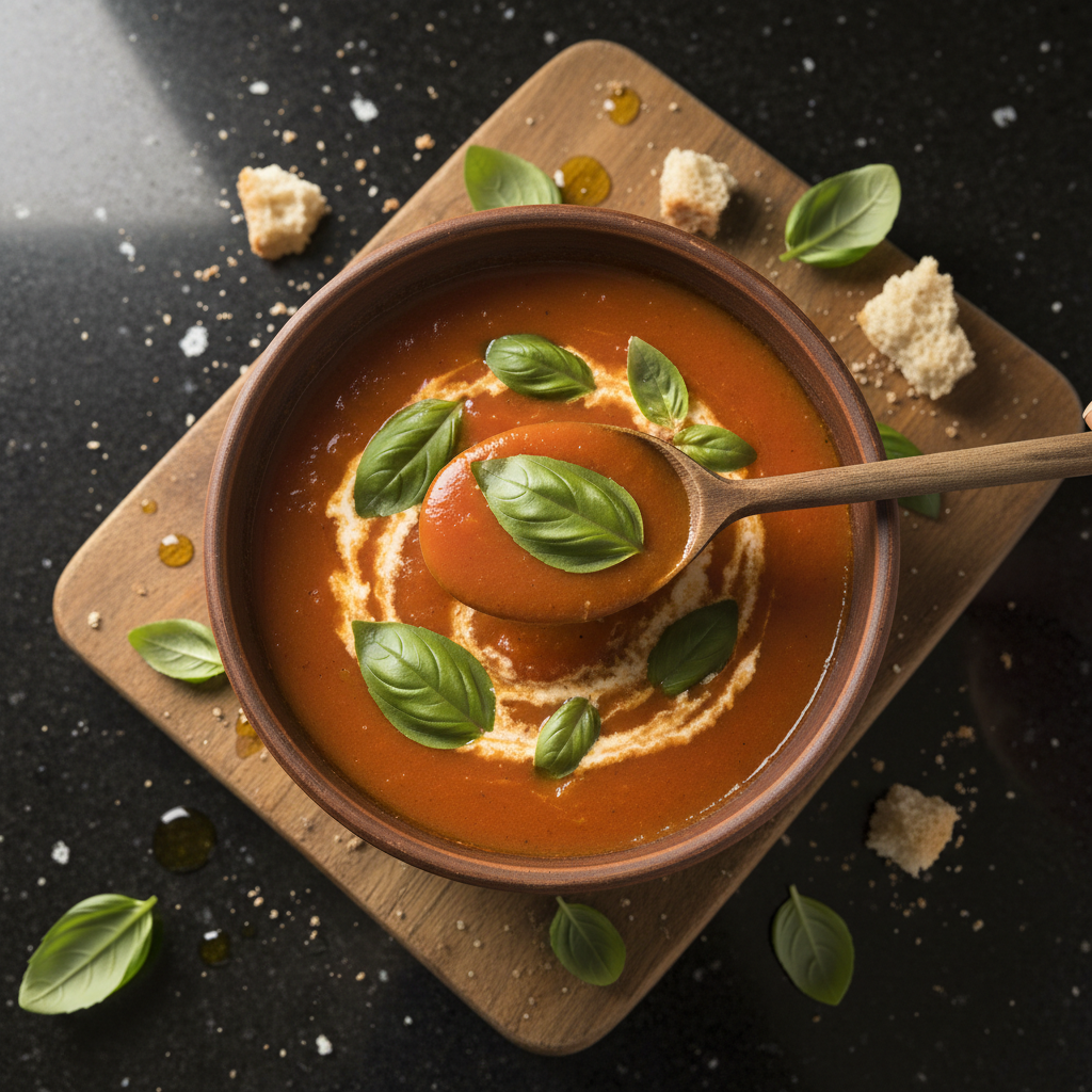 Comforting Tomato Basil Soup