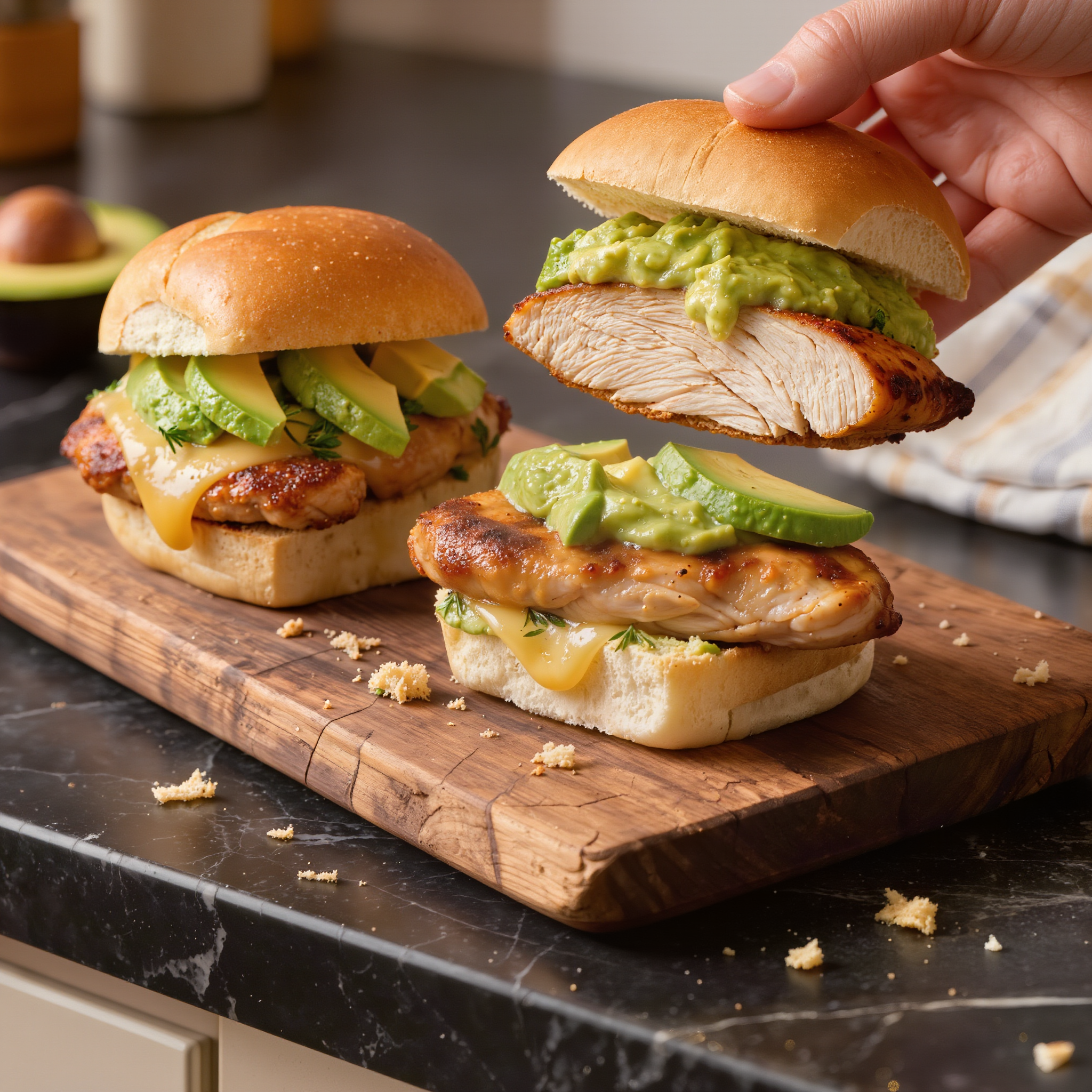Grilled Chicken Avocado Sliders