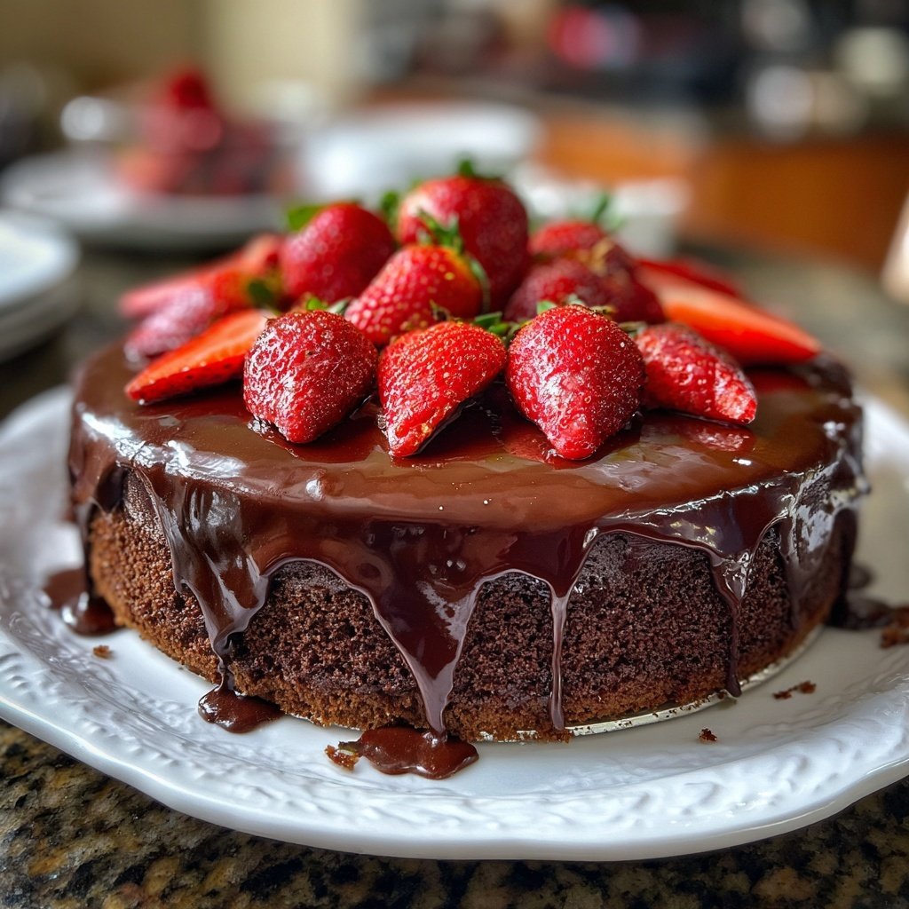 Chocolate Strawberry Torte