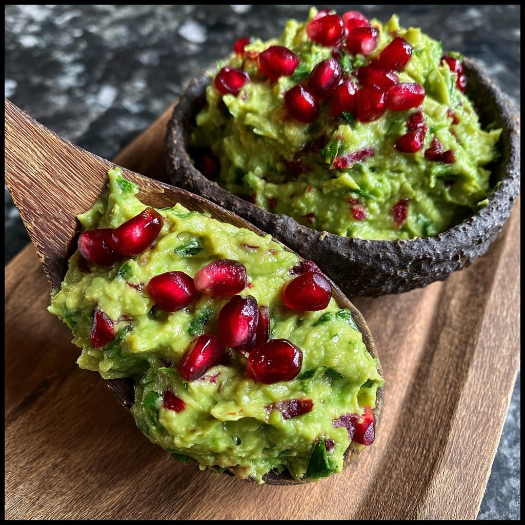 Zesty Guacamole with Pomegranate