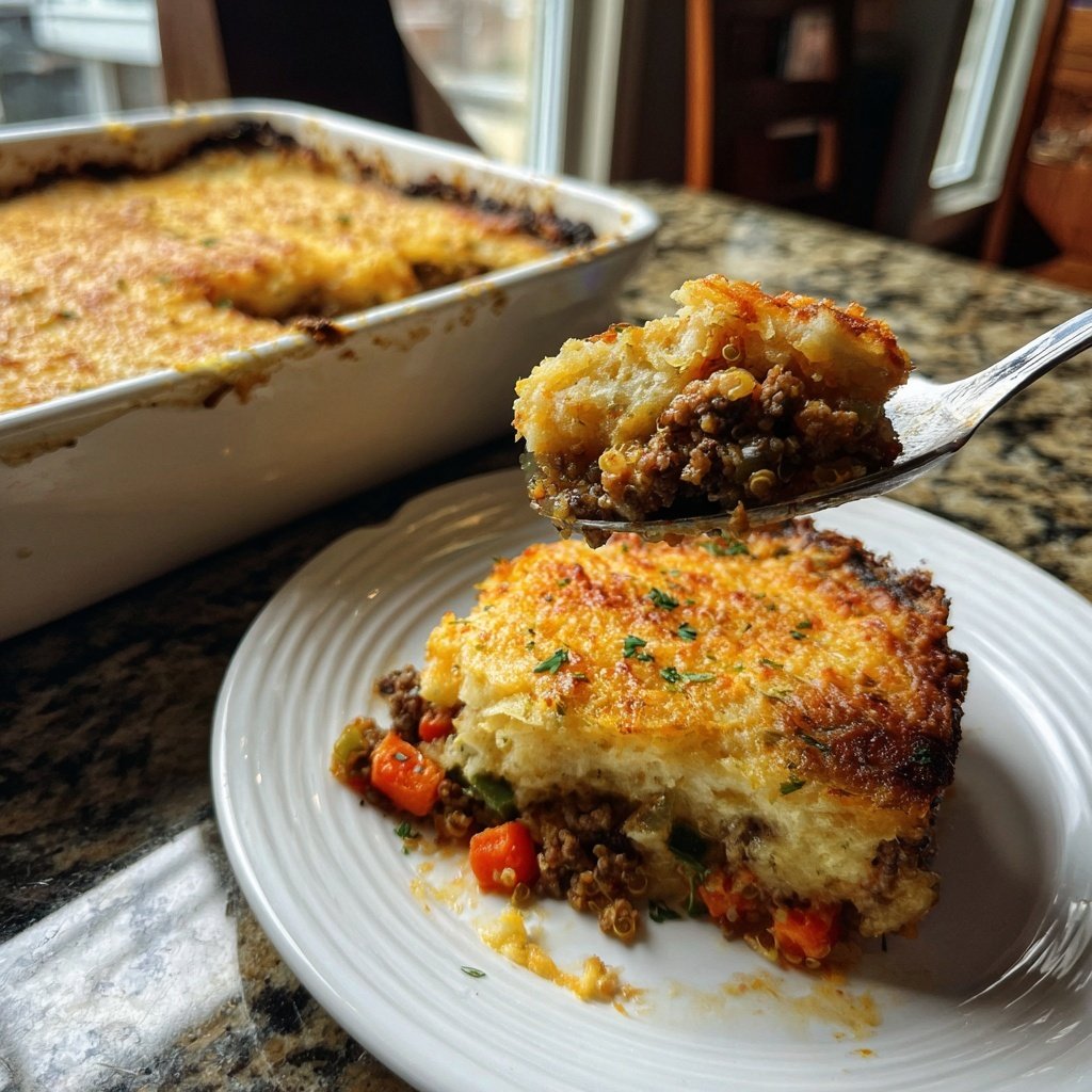 Savory Quinoa-Stuffed Shepherd's Pie
