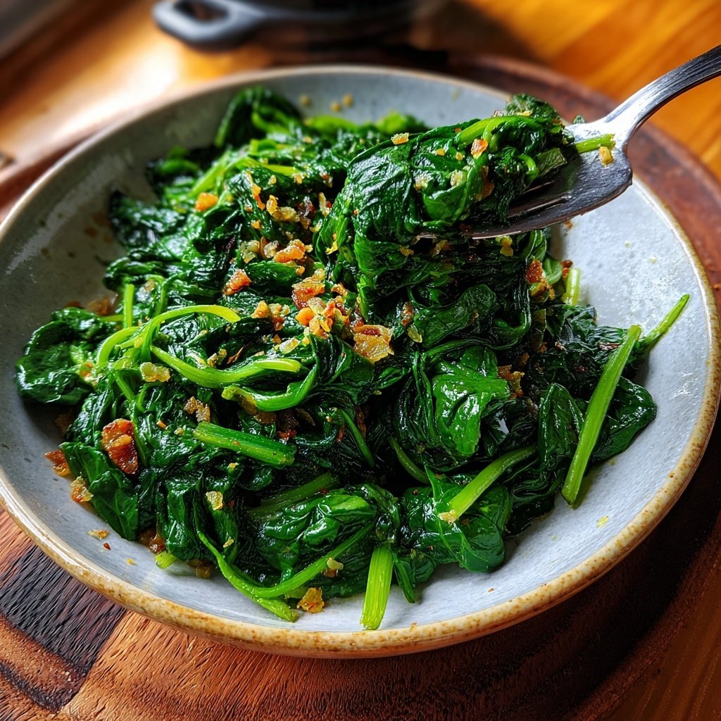 Sautéed Spinach and Garlic