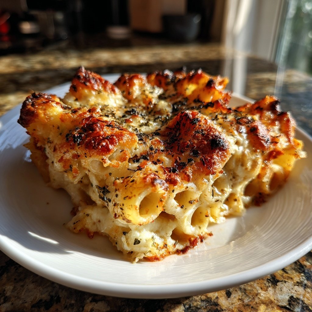 Three Cheese Baked Rigatoni