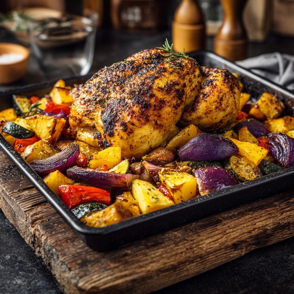 Sheet Pan Chicken Veggies