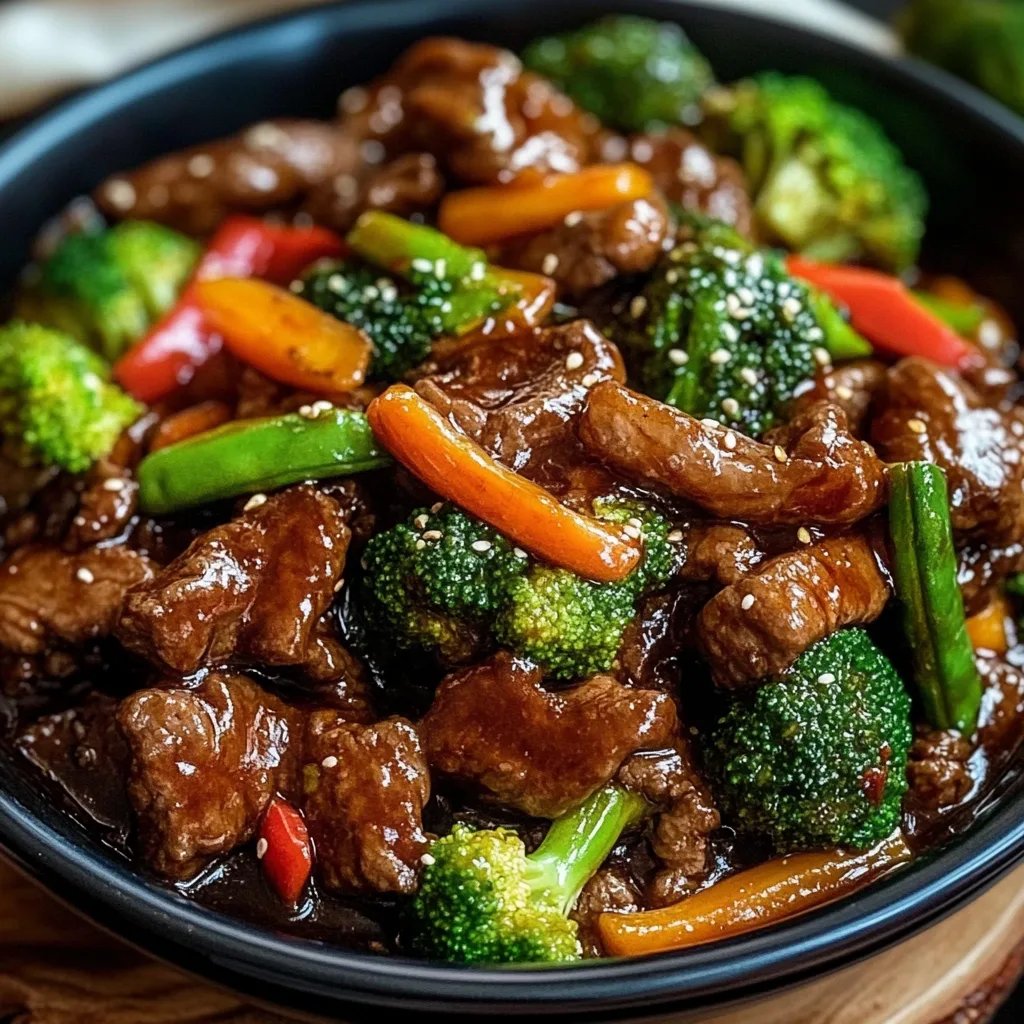 Asian Sweet Ginger Beef Stir Fry