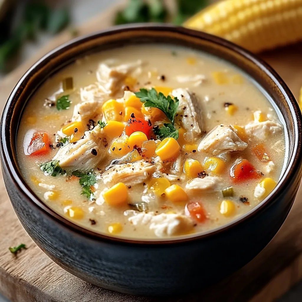 Cozy Up with Crockpot Chicken Corn Chowder