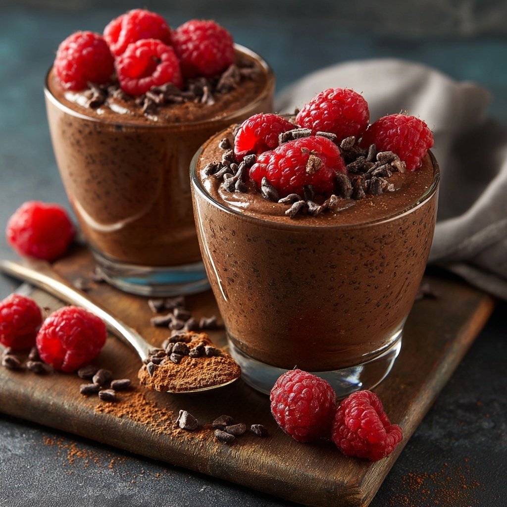 Chocolate Chia Pudding Cups