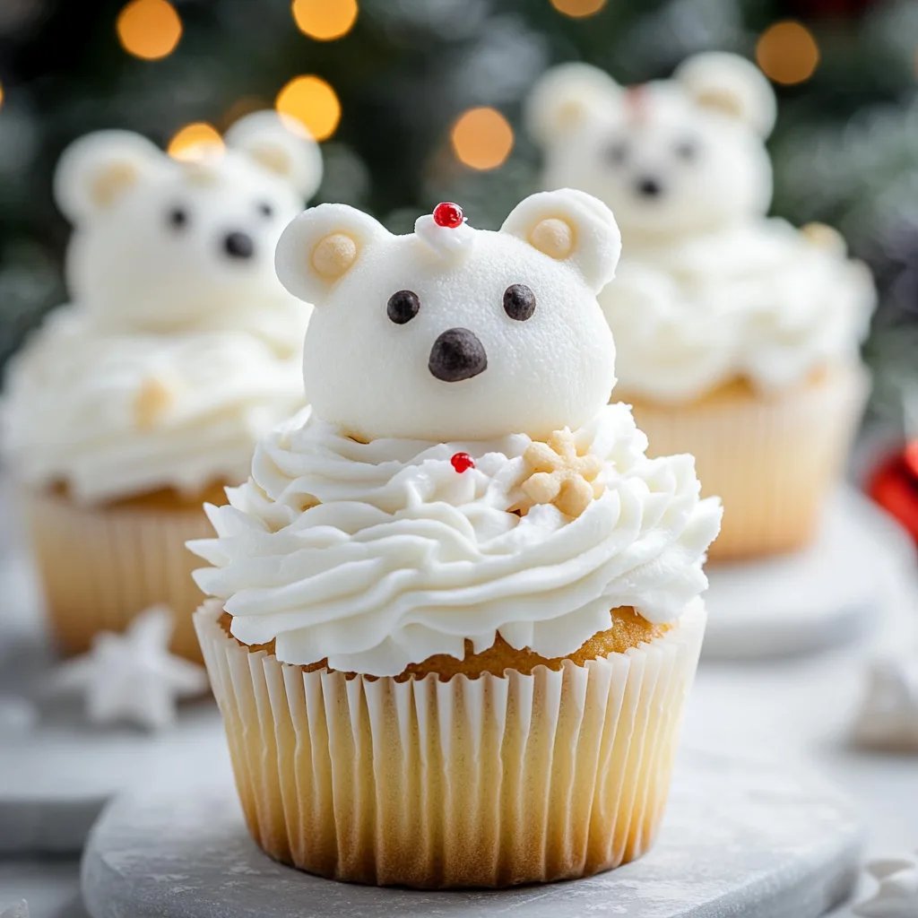 Christmas Polar White Bear Cupcakes: An Incredible Ultimate Recipe for the Holidays