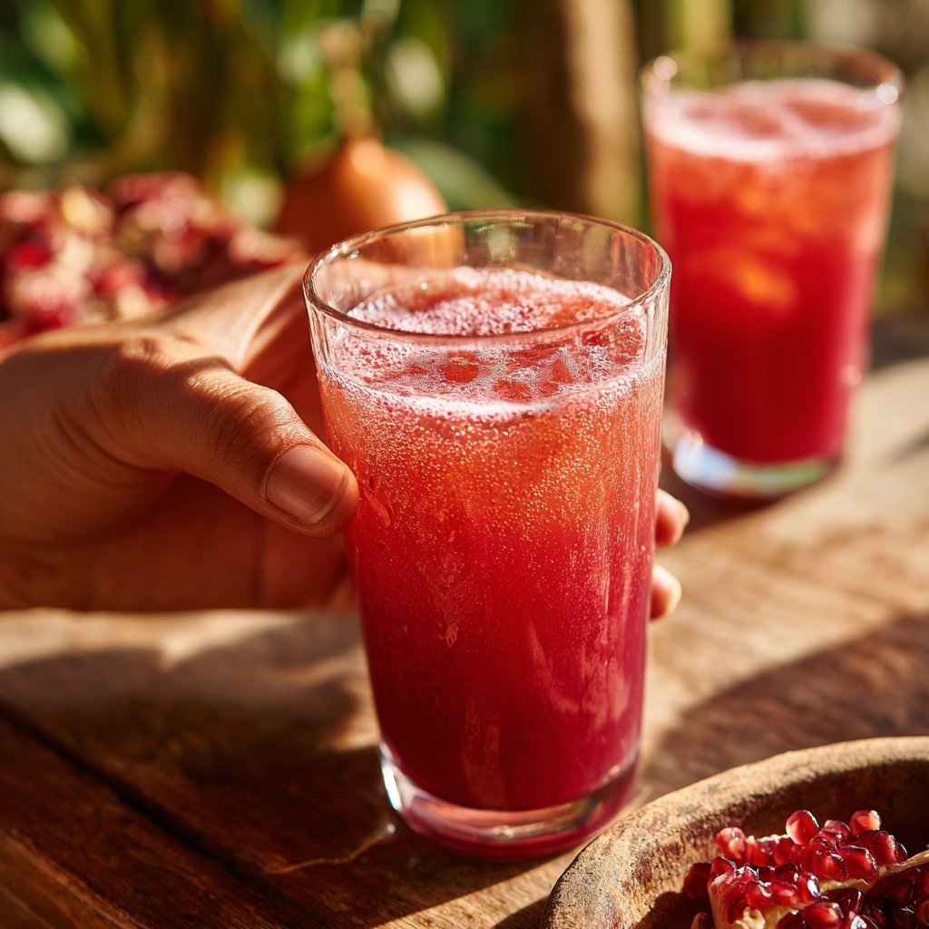 Spiced Pomegranate Cinnamon Cooler