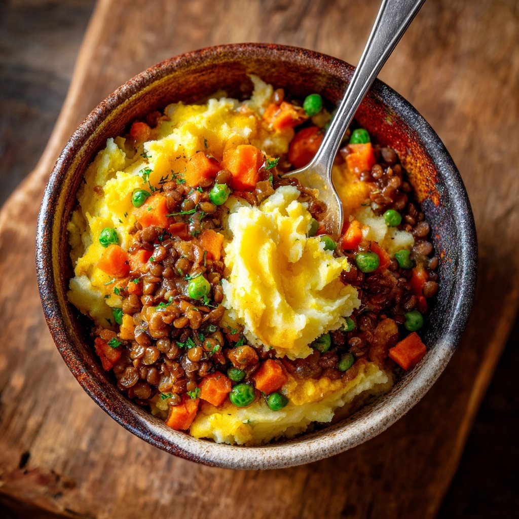 Colorful Veggie Shepherd's Pie Bowl