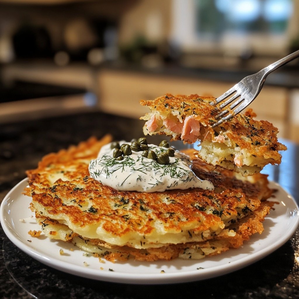 Smoked Salmon Potato Pancakes