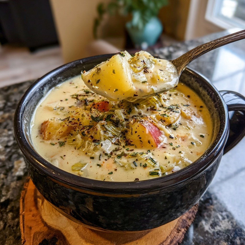 Leek Potato Creamy Winter Chowder