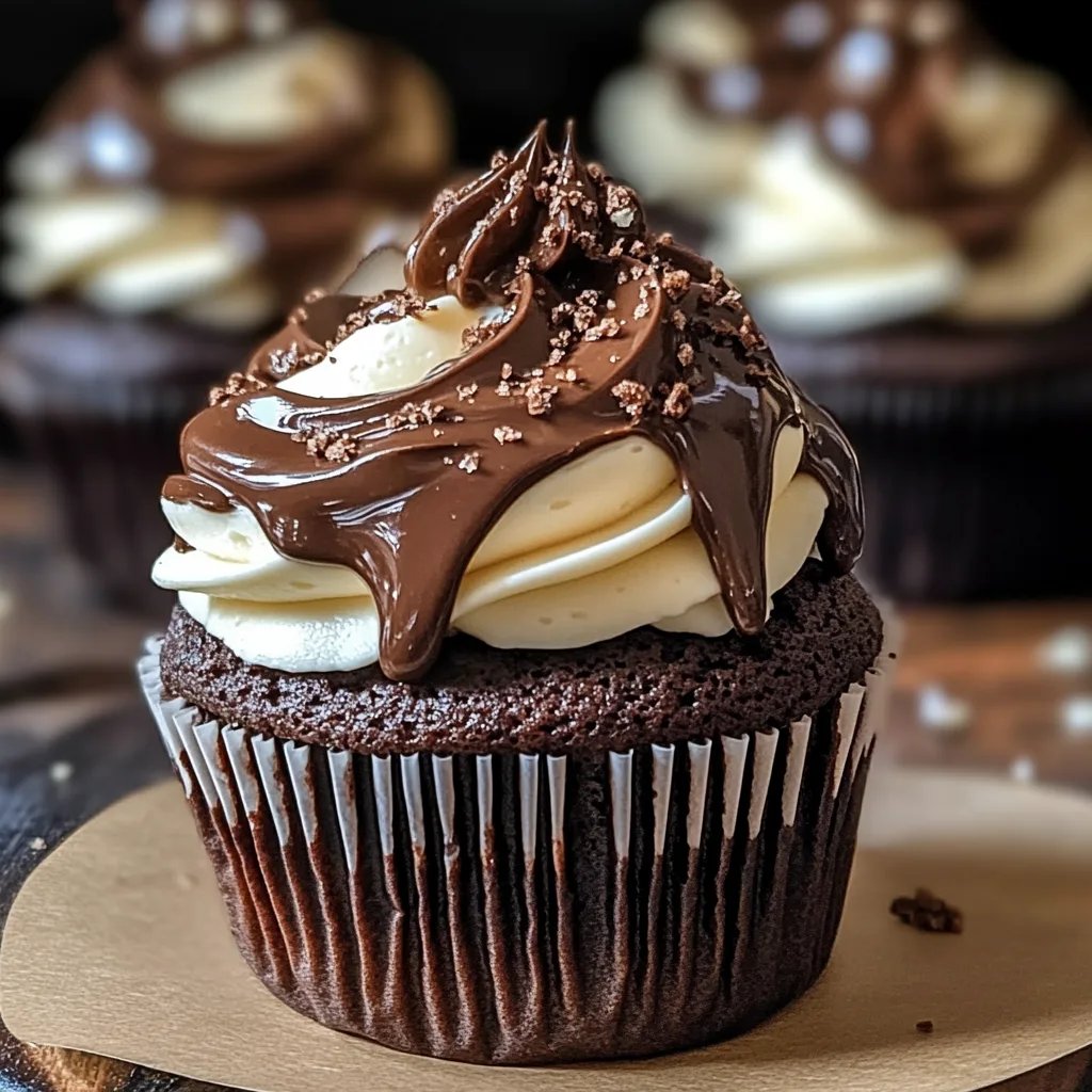 Chocolate Coffee Cream Cupcakes