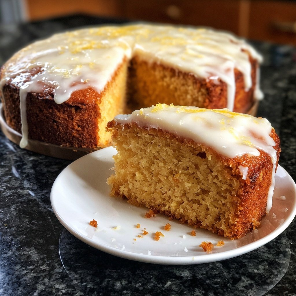 Gluten-Free Lemon Cake Red Pear