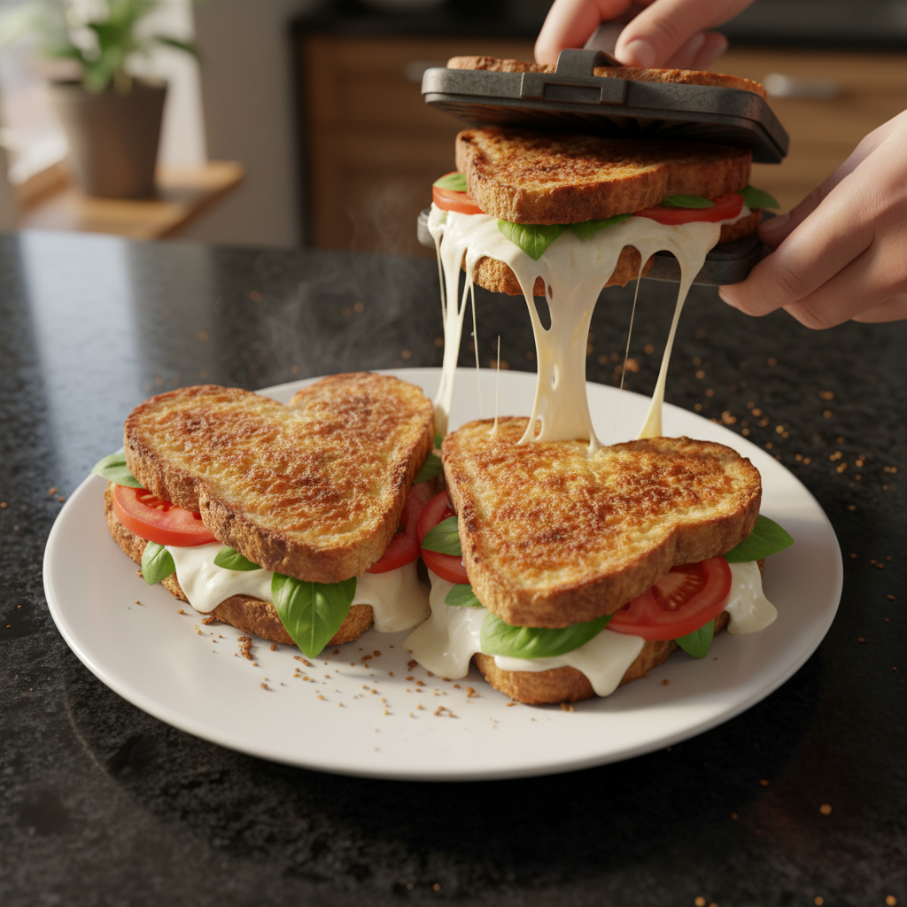 Lovely Heart-Shaped Paninis