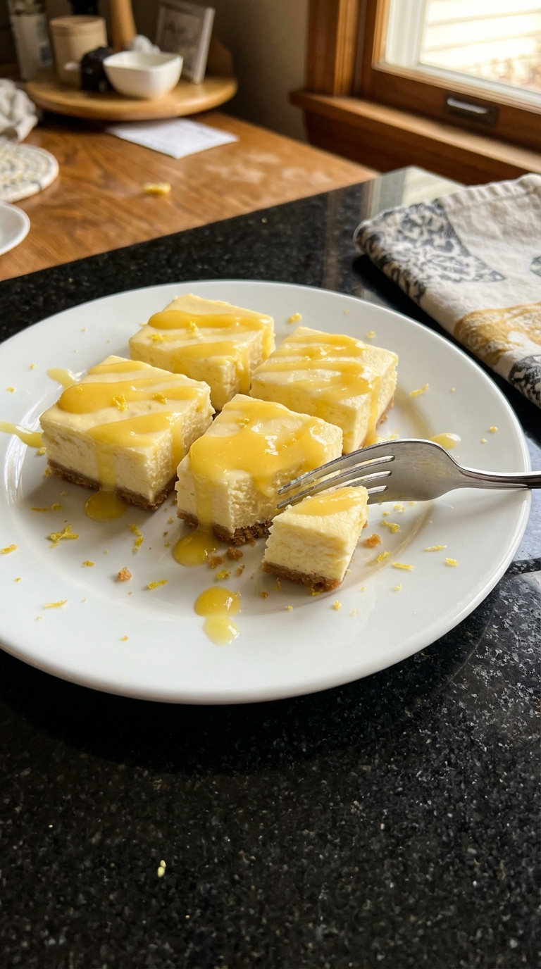 Limoncello Cheesecake Bites