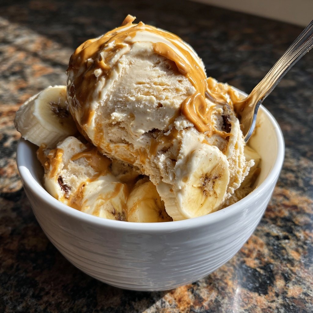 Peanut Butter Banana Ice Cream