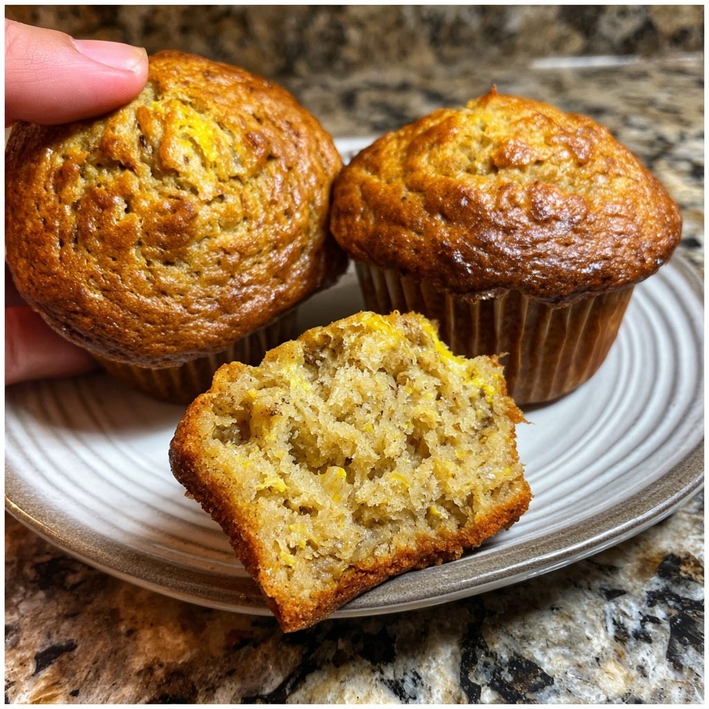 Zesty Lemon Banana Muffins