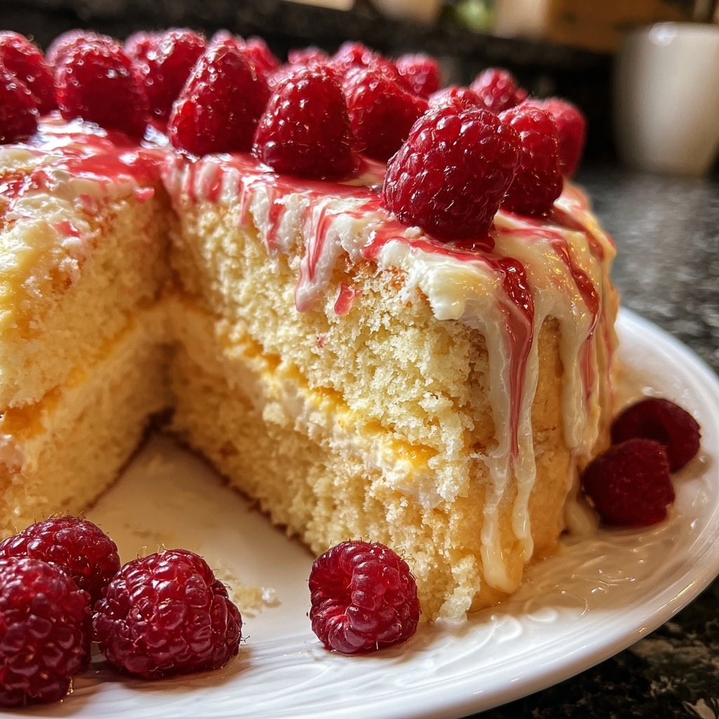 Galentine's Raspberry Rose Cake