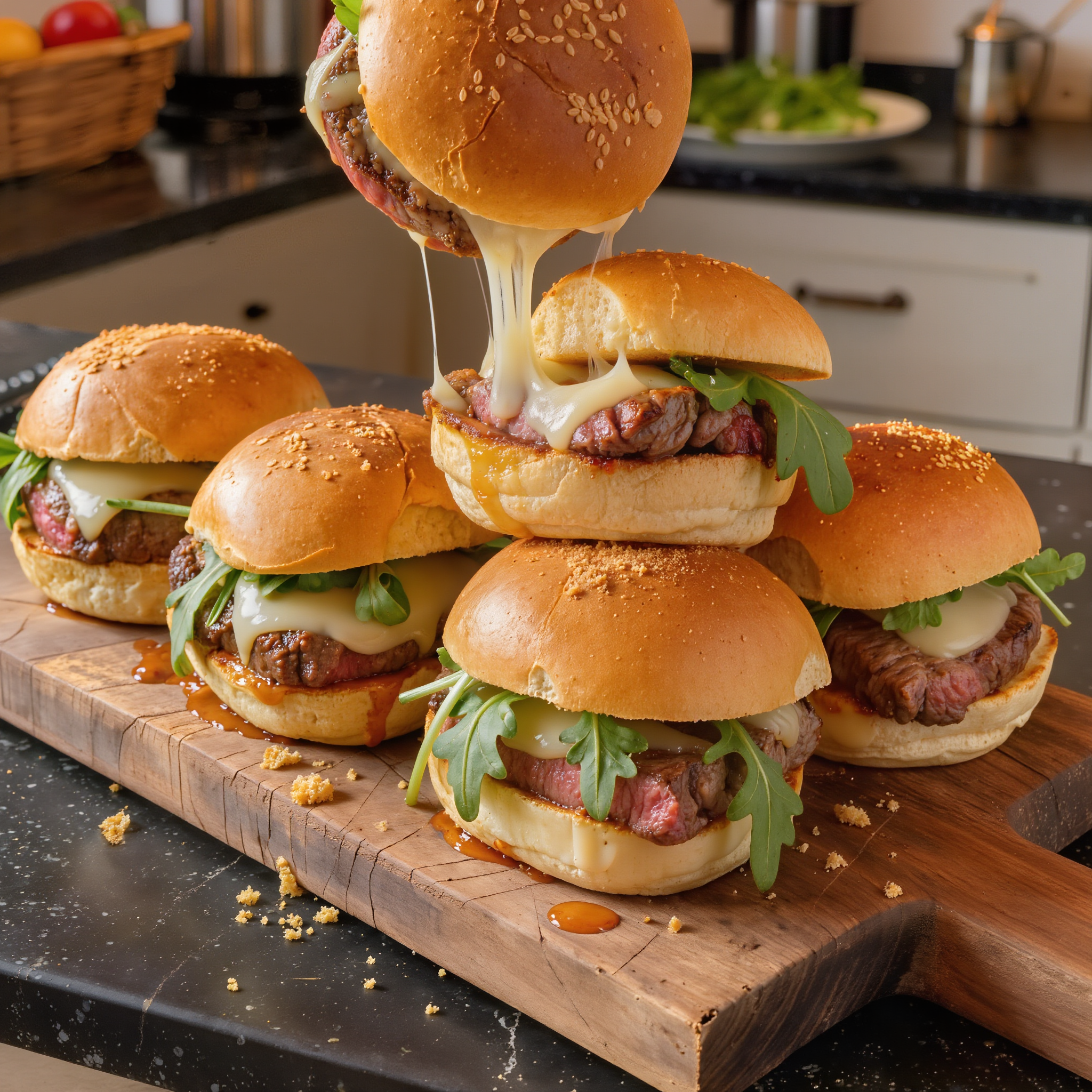 Garlic Butter Steak Sliders