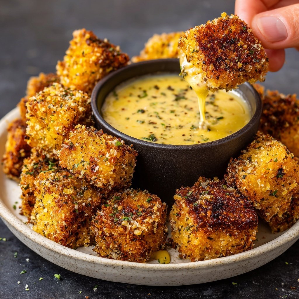 Crispy Tofu Bites with Dip