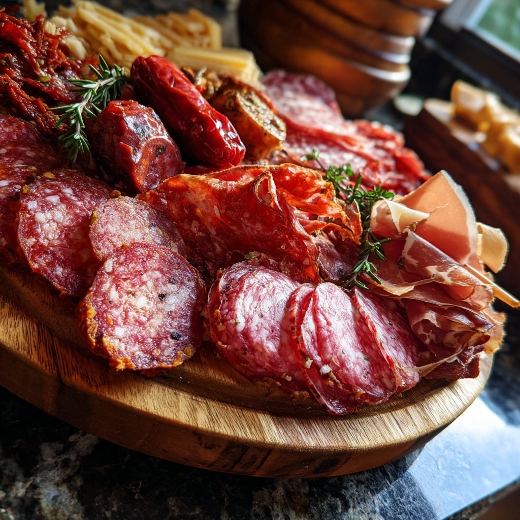 Festive Charcuterie Board with Meats